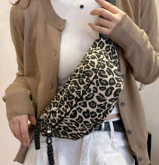 Leopard Print Crossbody Bag- Pre Order