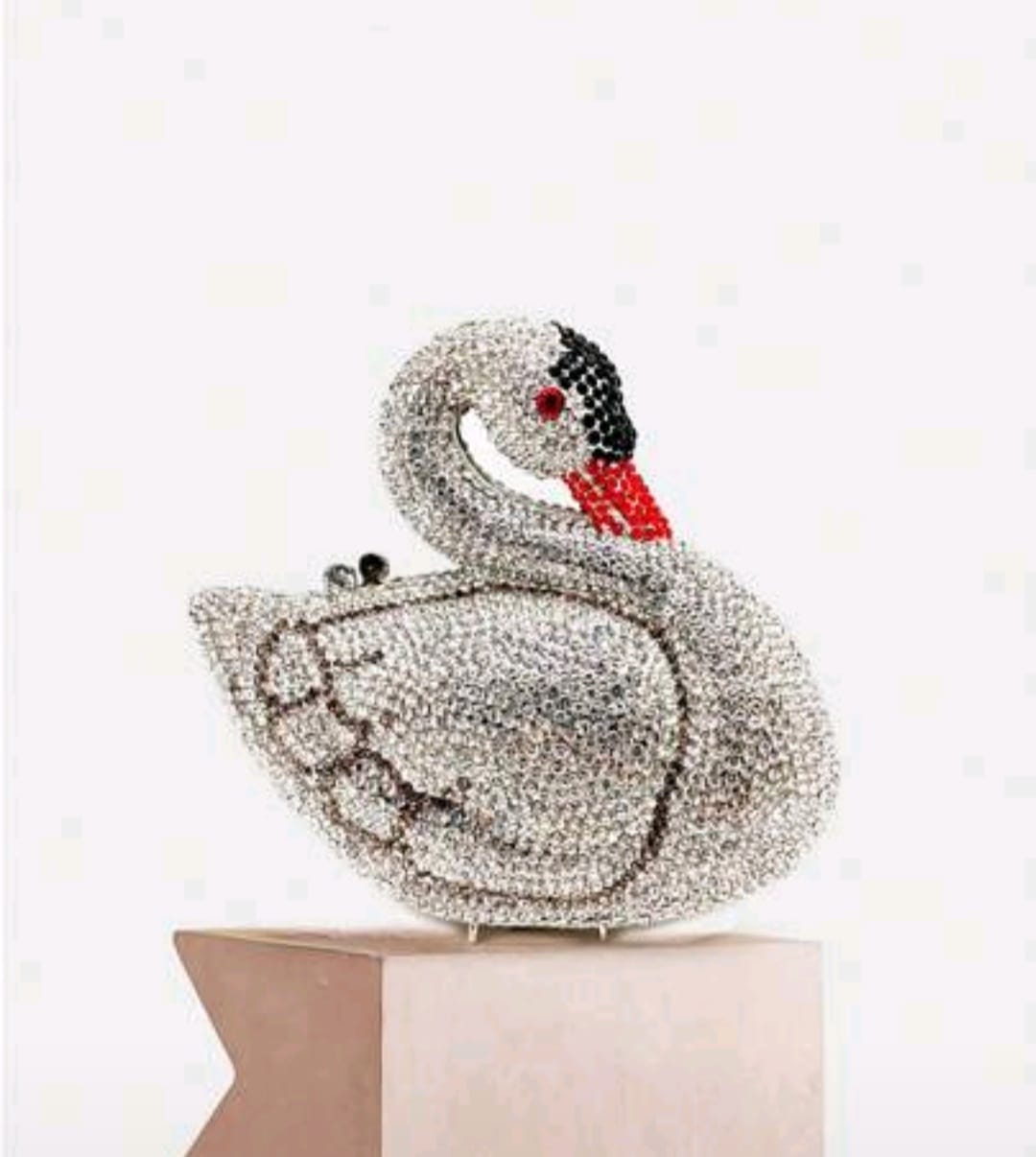 Swan Rhinestone Novelty Bag - Pre Order