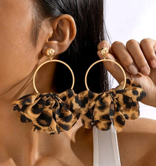 Leopard Print Luxe Earrings - Pre Order