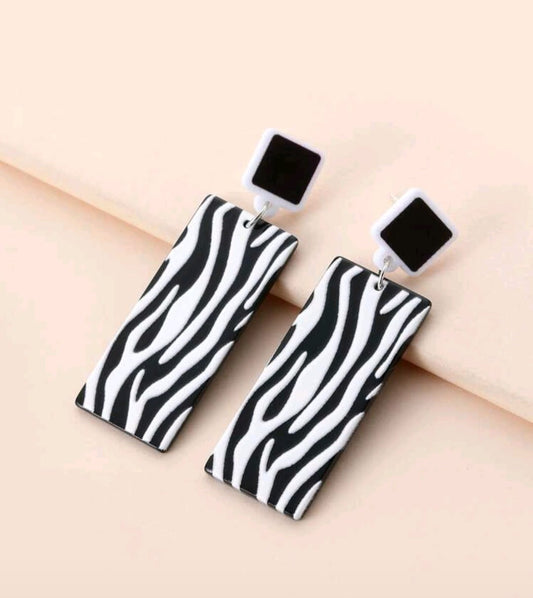 Zebra Luxe Earrings