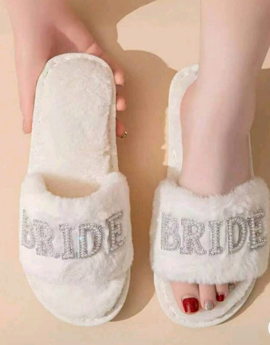 Luxe Soft Bride Slippers